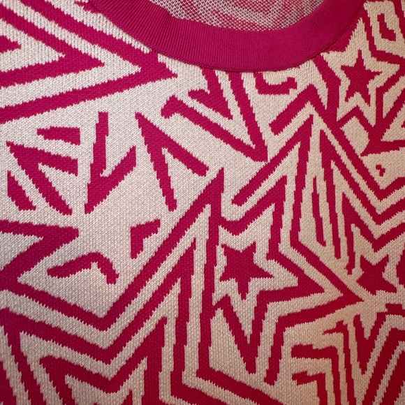 Only pink stars crop long sleeve sweater large - Picture 7 of 8